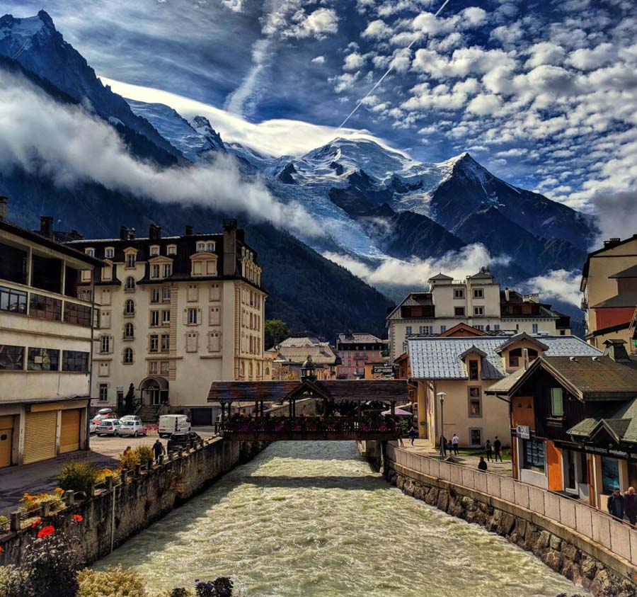 Chamonix in the French Alps