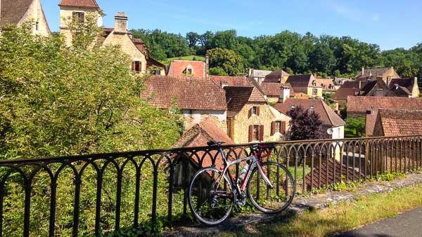 A beautiful old village next to the voie verte from Sarlat la Caneda in the Dordogne