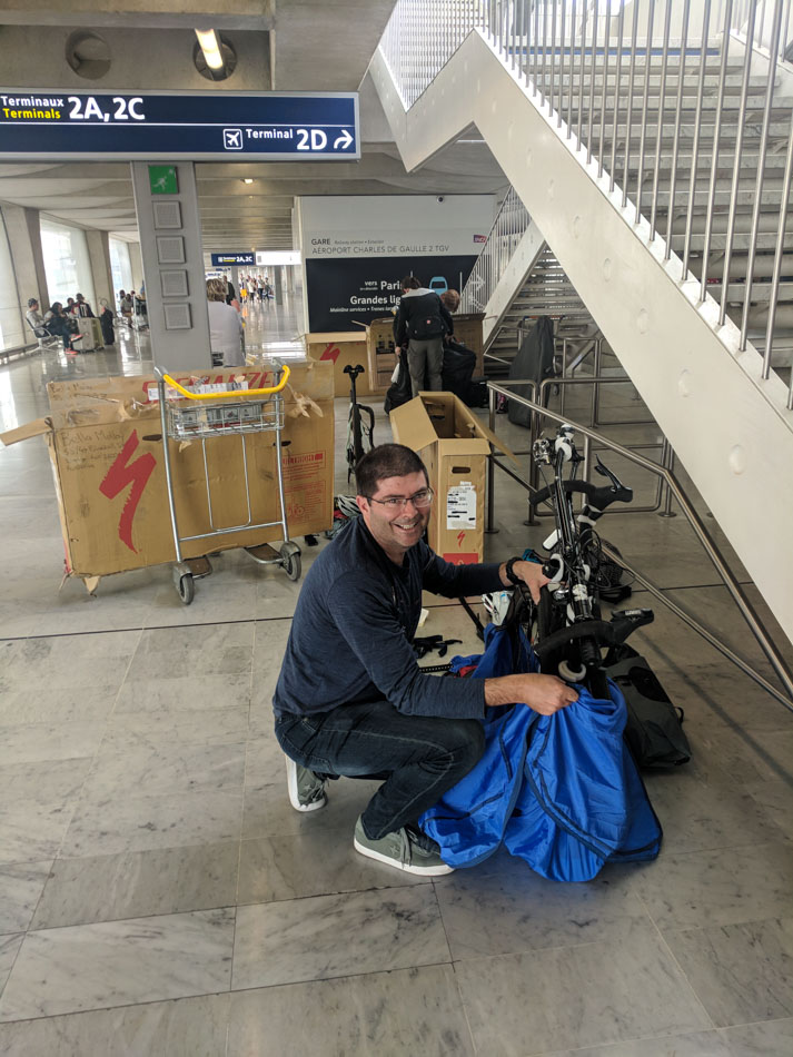 Packing a bike into a Rinko bag
