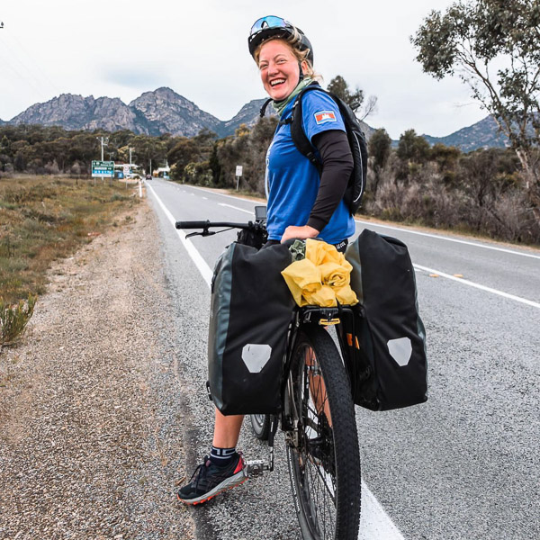 Claire Wyatt - currently cycle touring 16,000km around Australia