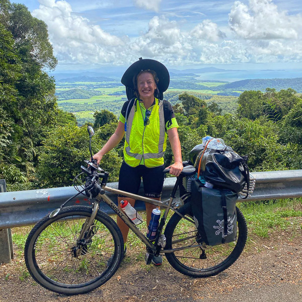 Claire Wyatt - cycle touring 16,000km around Australia
