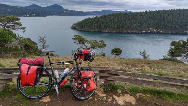 Jason Allen - a view with a stop as he cycle toured around the USA