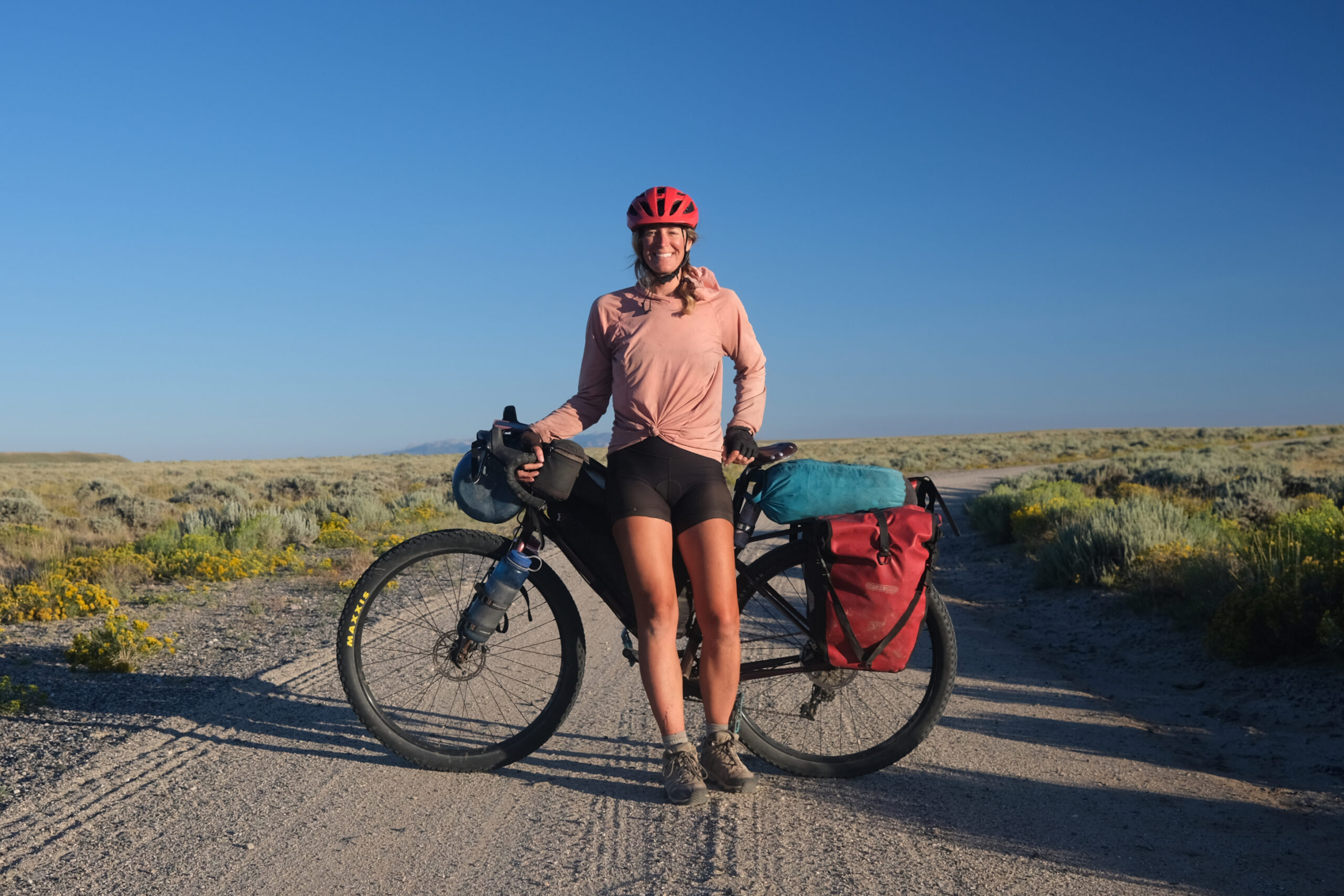 Laura Killingbeck bicycle touring across the United States and Canada