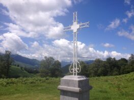 Col de la Croix Blanche monument in the French Pyrenees